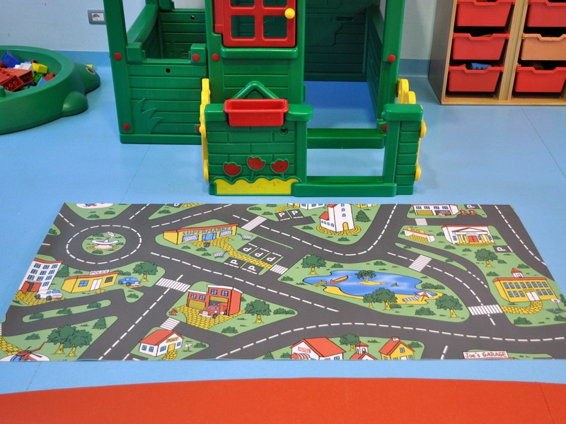 Grigio Bouncy Box e Strade Dimensione:100x200 cm Tappeto per Bambini Tappeto da Gioco per Le camere dei Bambini 