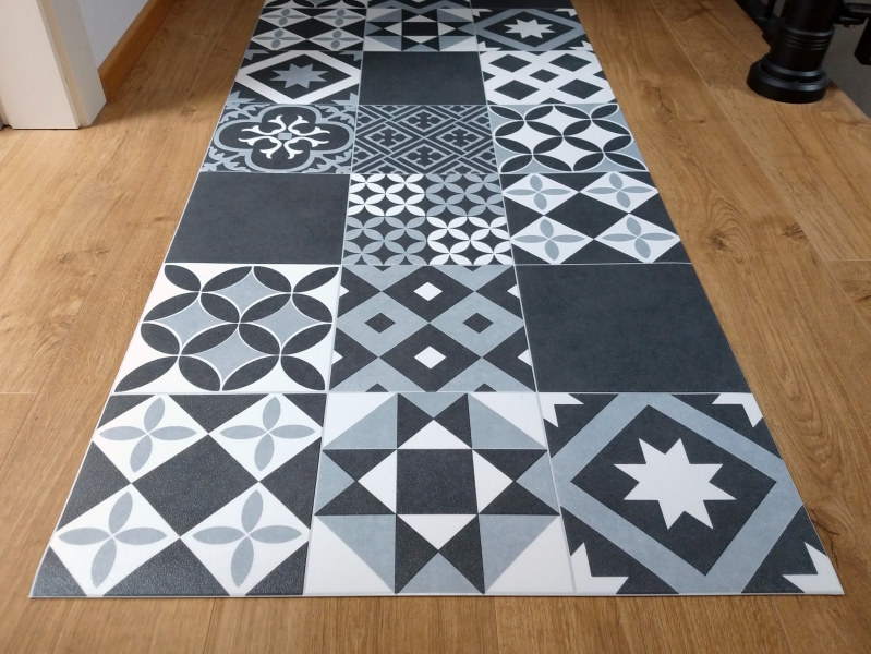Meisterei Tappeto lungo Bermuda grigio tappeto passatoia 50 cm di larghezza robusto e resistente 50 x 100 cm 